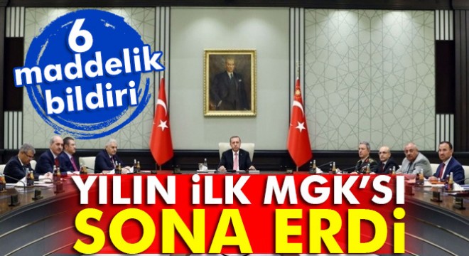 2017 yılının ilk MGK sı tamamlandı