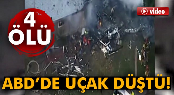 ABD’de uçak evlerin üzerine düştü: 4 ölü