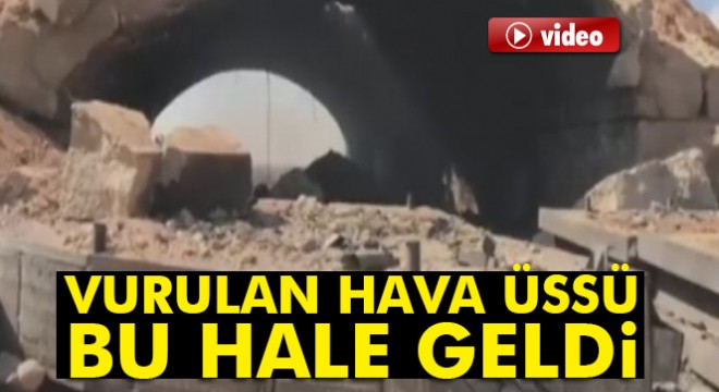 ABD’nin vurduğu üssün görüntüleri yayınlandı