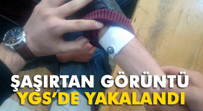 Ayakkabılarına gizledikleri dijital cihazlarla YGS’ye girmek istediler