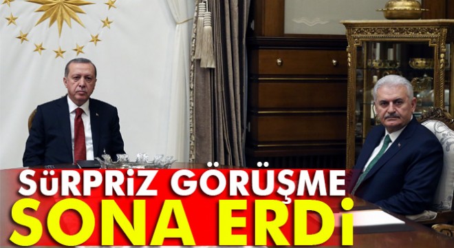 Beştepe deki sürpriz görüşme sona erdi