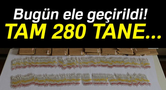 Bugün ele geçirildi! Tam 280 tane...