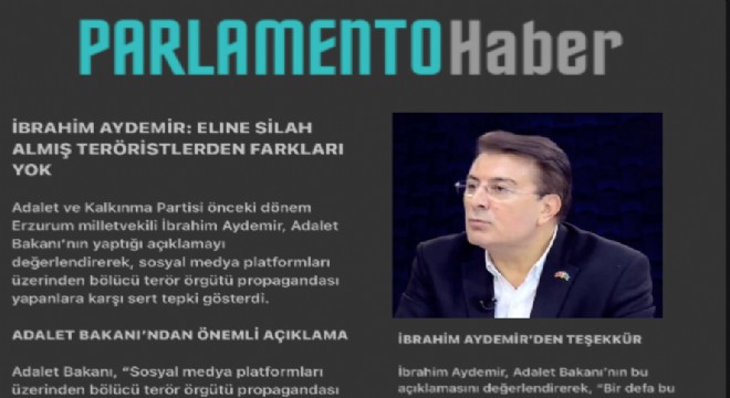 Bunların eline silah almış teröristlerden farkı yoktur