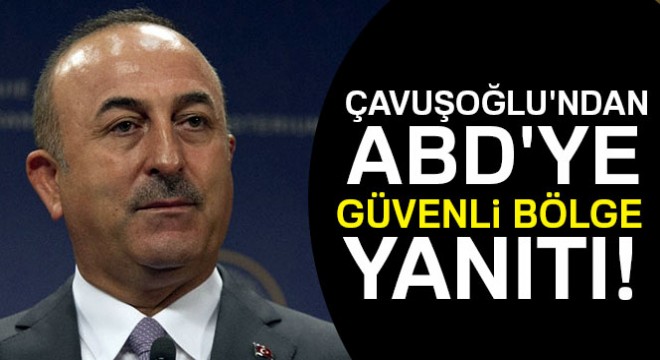 Çavuşoğlu ndan ABD ye güvenli bölge yanıtı