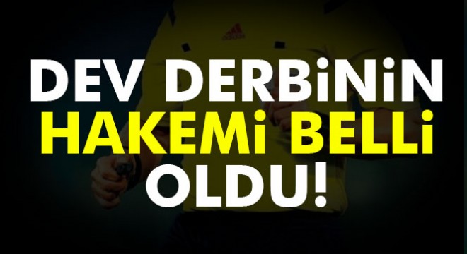 Dev derbi Fırat Aydınus’un