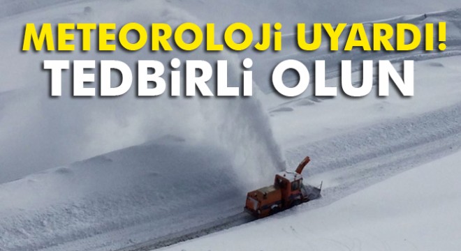 Doğu Karadeniz için çığ uyarısı