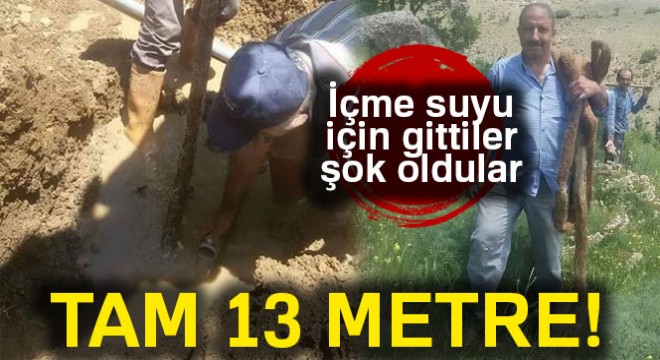 İçme suyu borusunun içinden 13 metre söğüt ağacı kökü çıktı