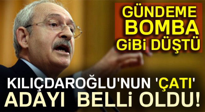 Kılıçdaroğlu nun  çatı  adayı belli oldu