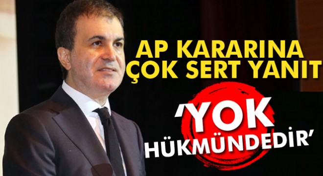 Ömer Çelik: AP nin bu kararı yok hükmünde