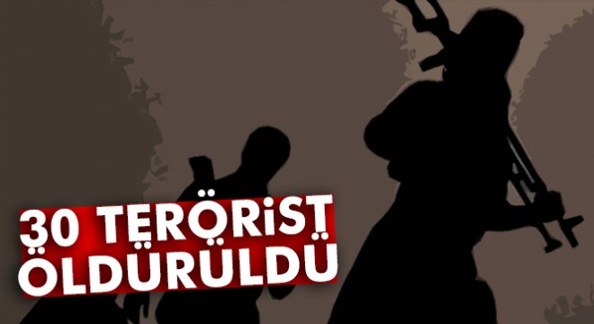 TSK:  30 DEAŞ terör örgütü mensubu etkisiz hale getirildi 